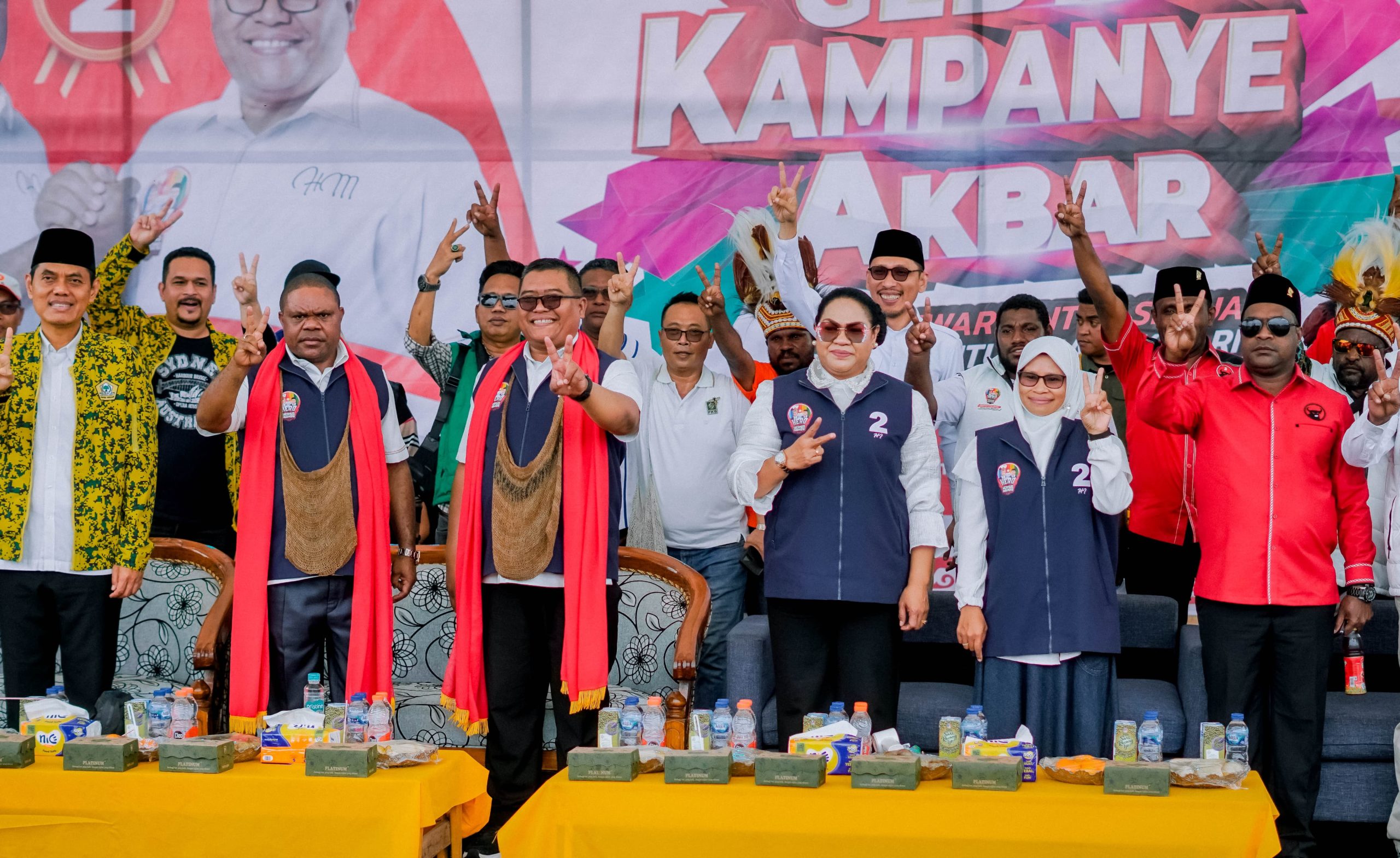 Manokwari Dipadati Ribuan Pendukung Hermus-Mugiyono, Kemenangan di Depan Mata