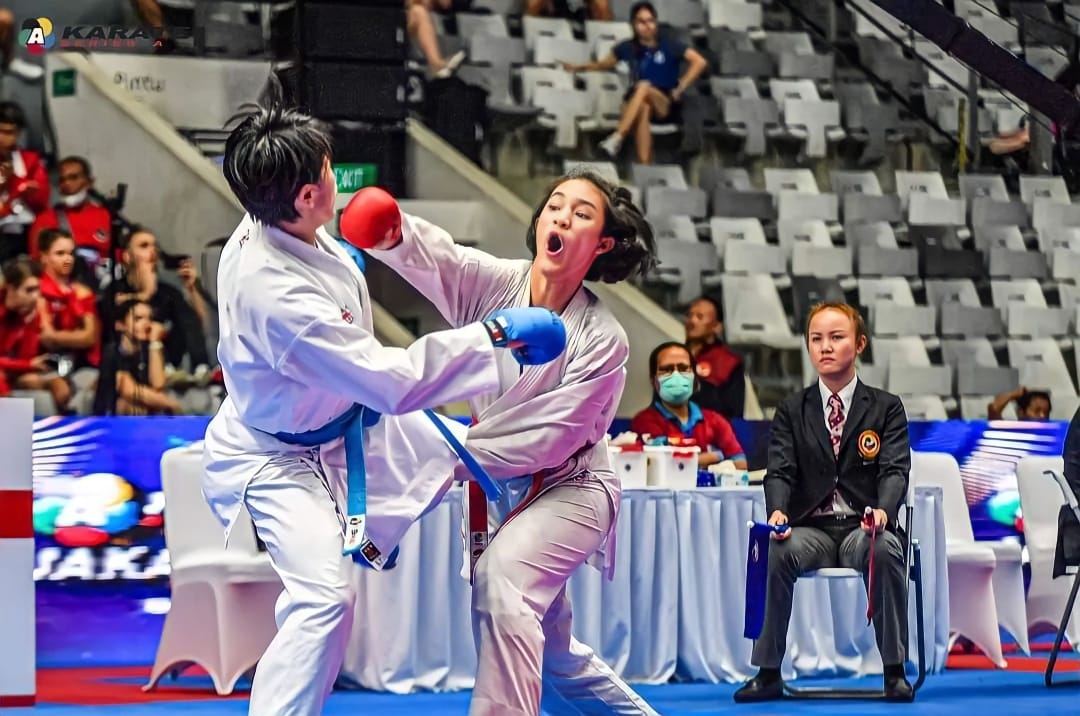 Bripda Jessica, Polwan di Polda Riau, Sabet Medali Emas Kejuaraan Karate di Malaysia
