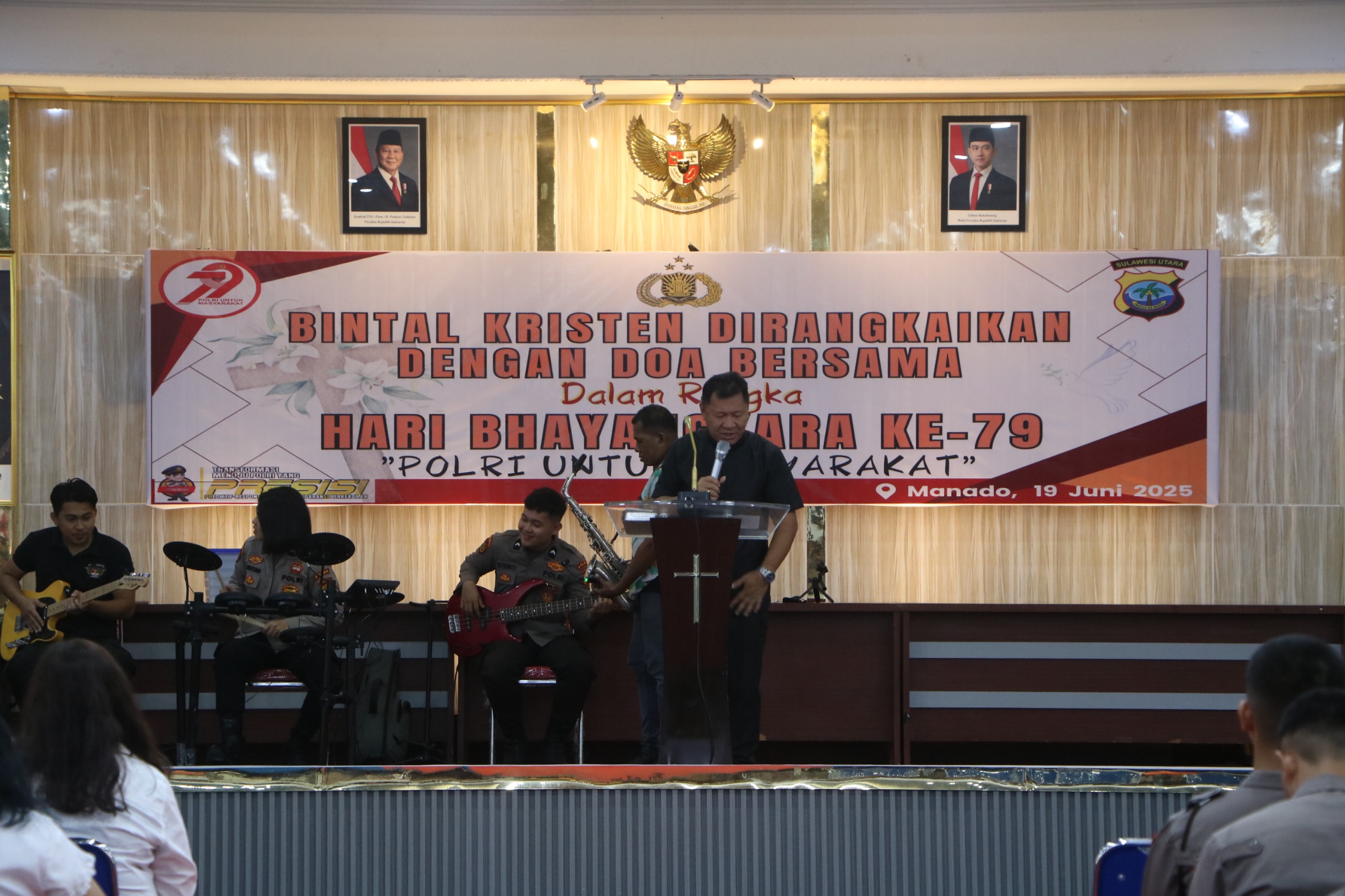 Polda Sulut Gelar Binrohtal dan Doa Bersama Hari Bhayangkara ke-79