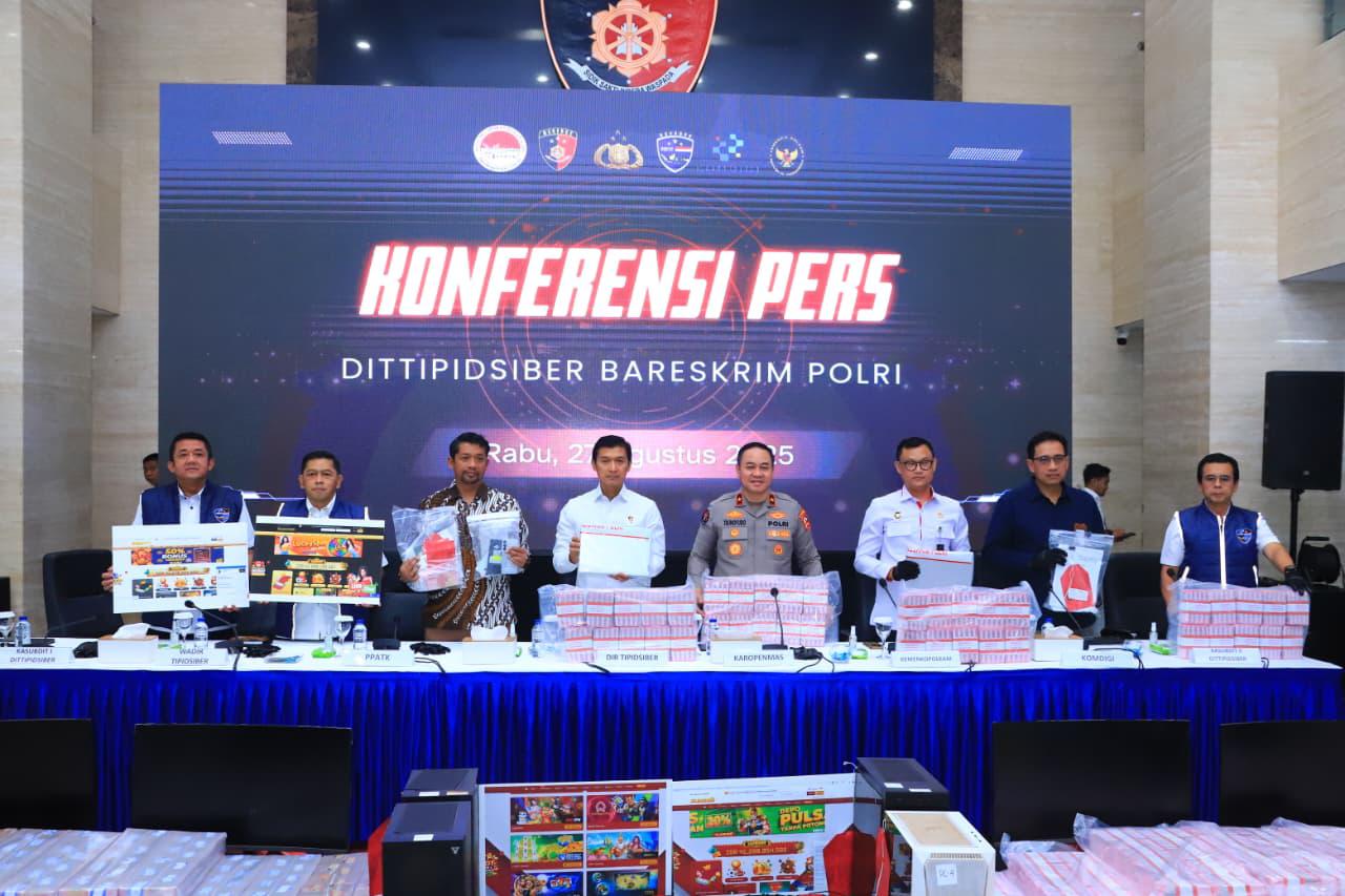 Polri Ungkap Sindikat Judi Online Jaringan Internasional, Sita Rp16,4 Miliar dan Bekukan 76 Rekening