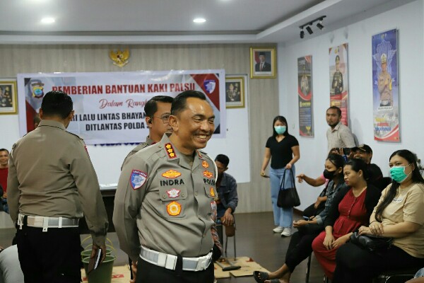 Sambut Hari Lalu Lintas Bhayangkara ke-70, Ditlantas Polda Sulut Siapkan Kaki Palsu Gratis bagi 29 Warga Penerima