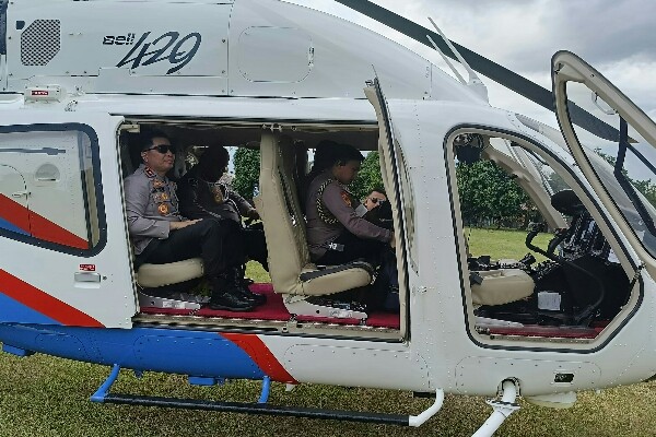 Kapolda Sulut Lakukan Patroli Udara, Cek Kamseltibcarlantas Kota Manado dan Bitung