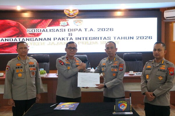 Polda Sulut Gelar Sosialisasi DIPA dan Penandatanganan Pakta Integritas Tahun 2026