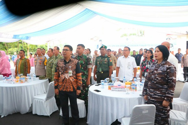Ikuti Vicon Launching Operasional SPPG Polri dan Gudang Ketahanan Pangan, Polda Sulut Dukung Program Asta Cita