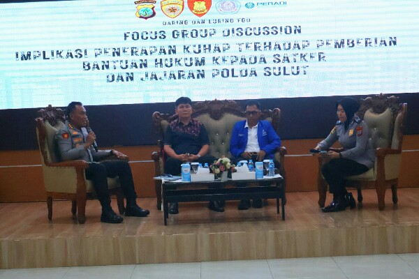 Pusat Studi Kepolisian Polda Sulut Gelar FGD Implementasi UU KUHP dan KUHAP Baru