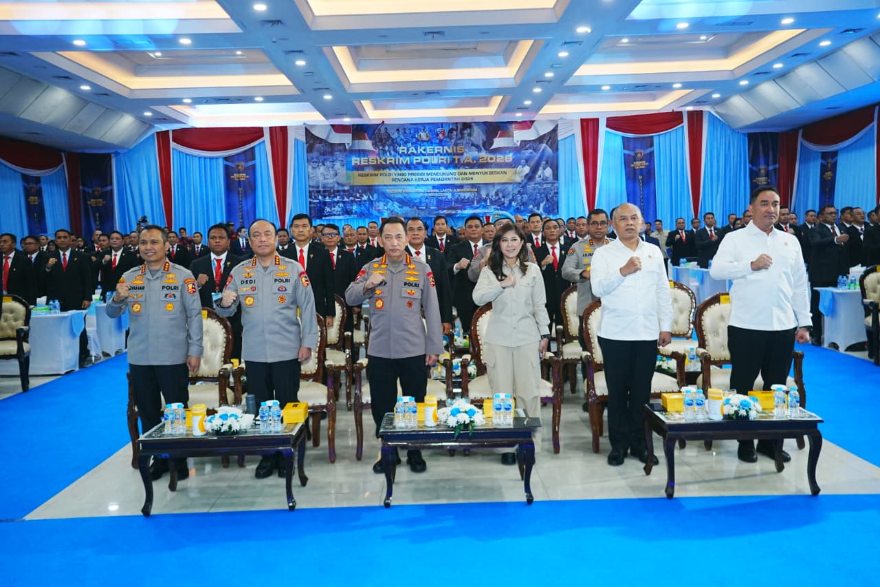 Buka Rakernis Reskrim, Kapolri Instruksikan Ciptakan Rasa Aman dan Keadilan untuk Masyarakat