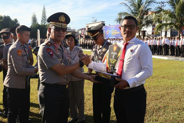 Apel Pagi Polda Sulut Jadi Momentum Apresiasi Pemenang Lomba Hari Bhayangkara ke-80