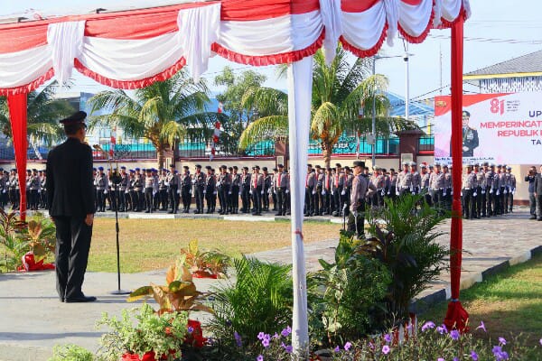 Polda Sulut Gelar Upacara HUT ke-81 RI, Tanamkan Semangat Perjuangan Para Pahlawan