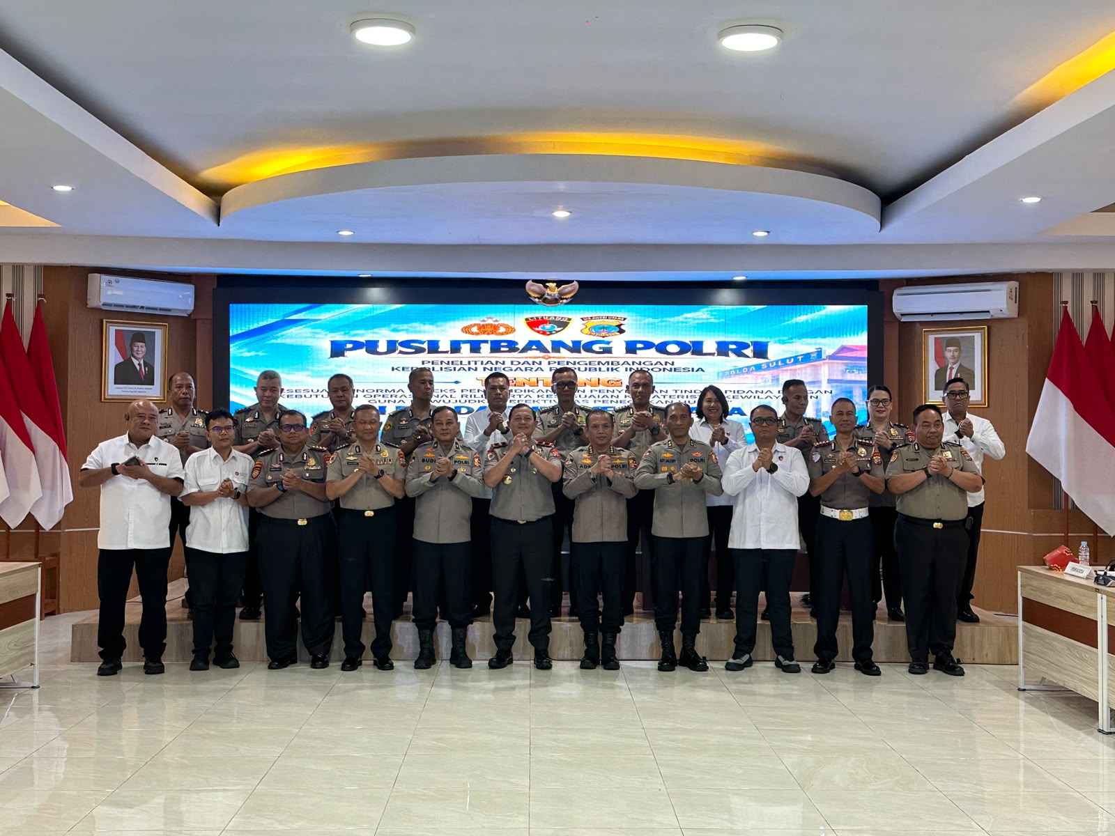 Puslitbang Polri Gelar Penelitian Terkait Norma Indeks Penyelidikan dan Penyidikan di Polda Sulut